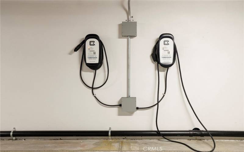 Electric chargers available for residents