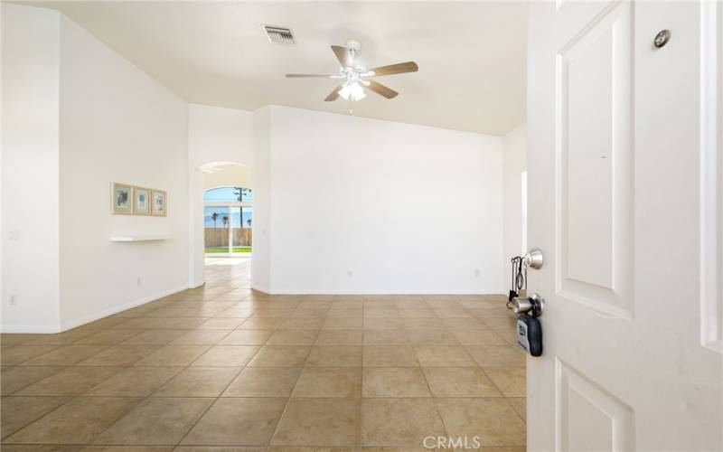 Stone Tile Floors for easy maintenance. High Ceilings and Spacious floor Plan