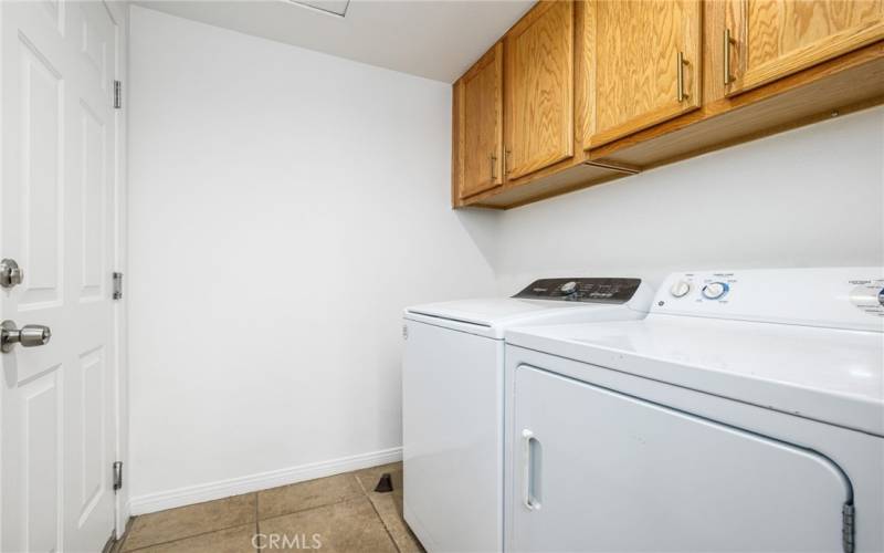 Individual Laundry Room with Full size washer and Dryer