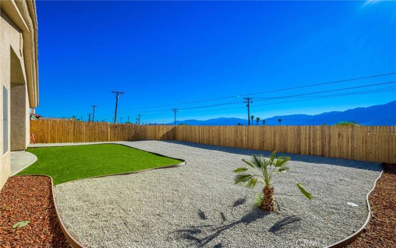 Newly Fenced, Artificial grass for easy maintenance