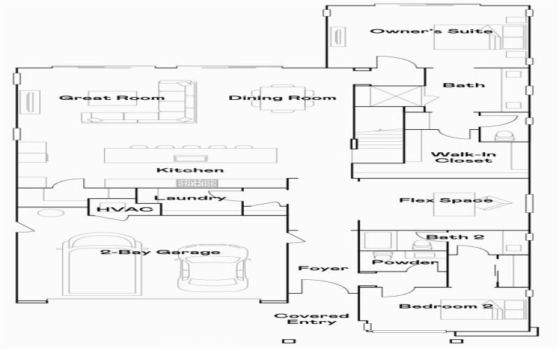 Residence 5 - Level 1 Floorplan