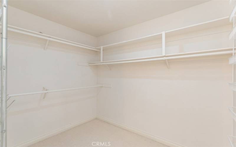 Large walk in closet-master