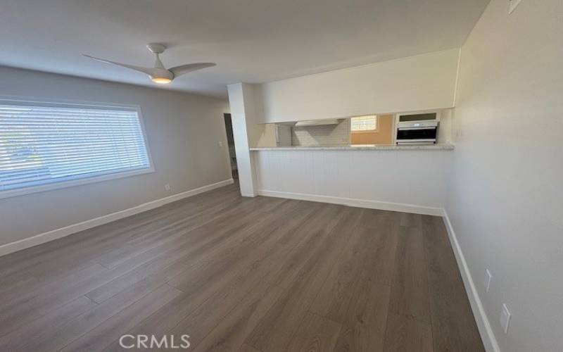 Another view of the family kitchen dining area and breakfast bar.