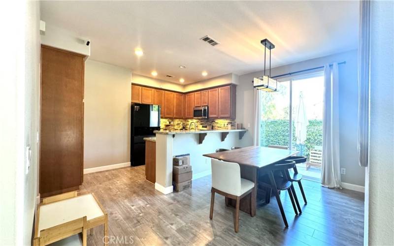 Kitchen and dining area