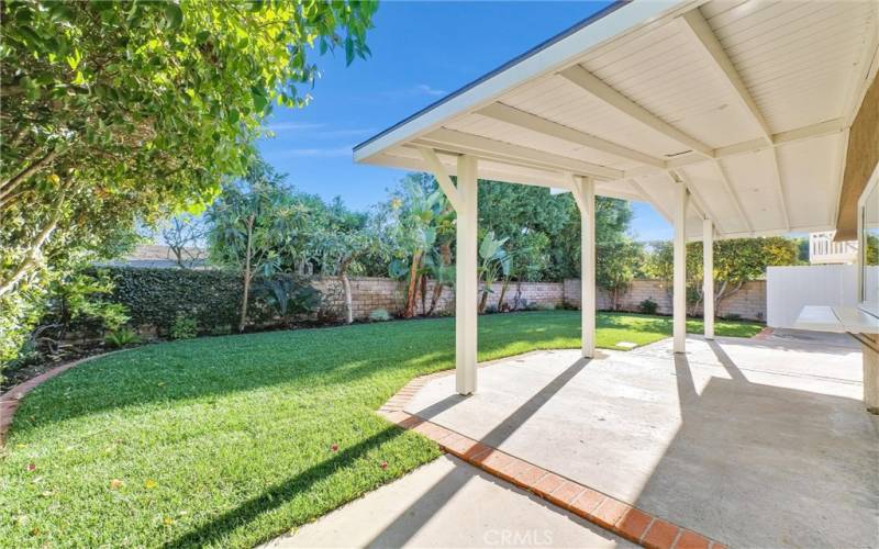 Great patio for a BBQ