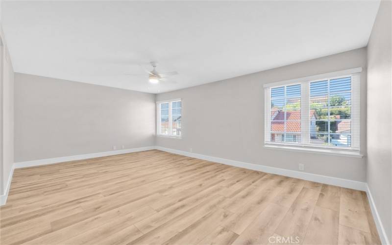 Bright and open primary bedroom