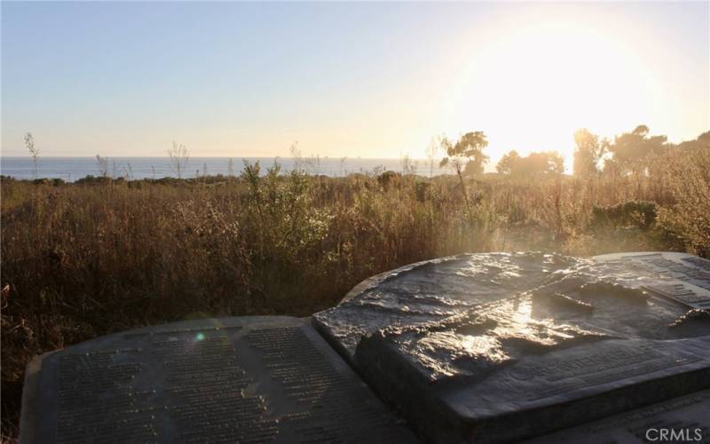 Near the property is an entrance to the Carpinteria Bluffs Nature Preserve