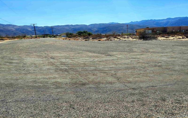 View from future driveway, looking West and to Rango Way