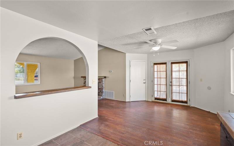 Large dining space