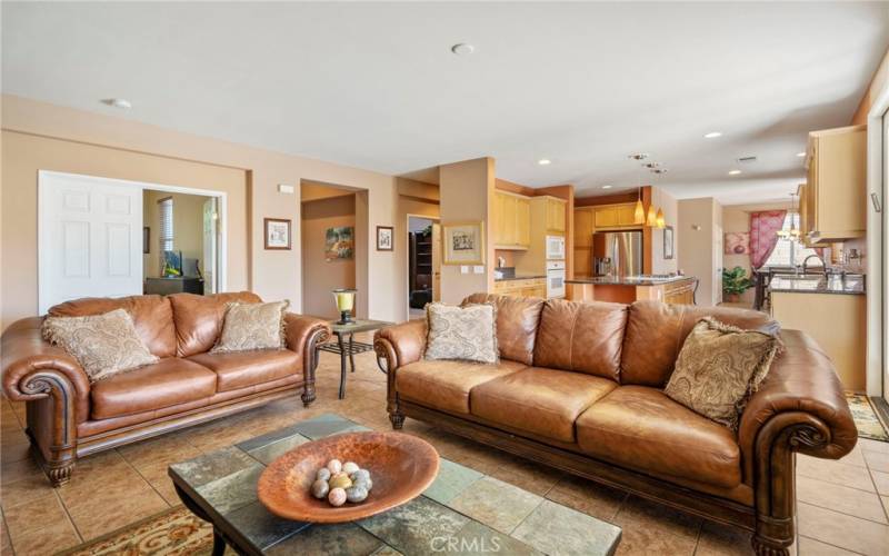 Sitting area in the living room.