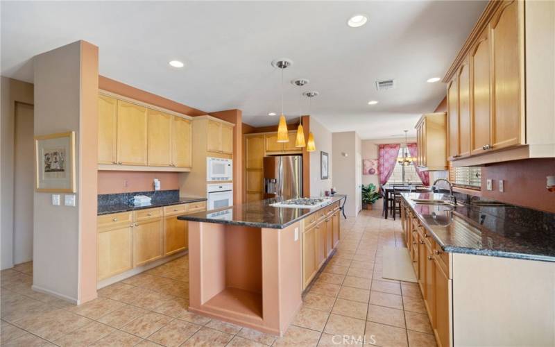 Spacious open kitchen