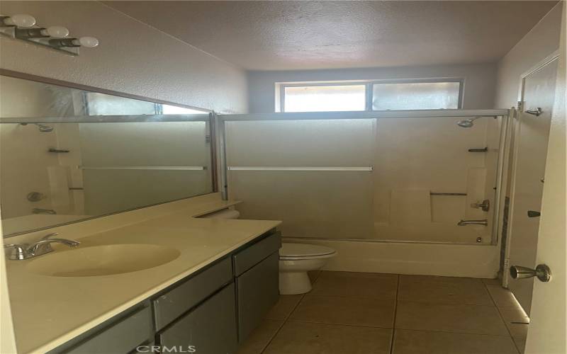 Bathroom with tub/shower combo