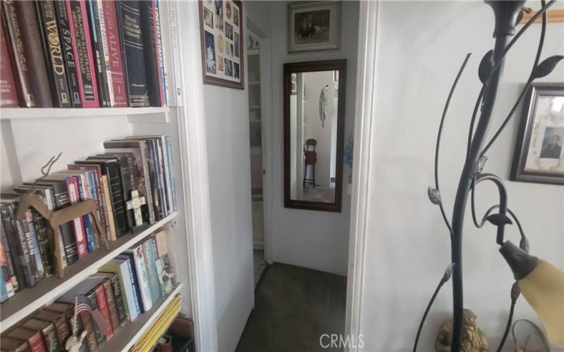 Living room entry area to bedroom