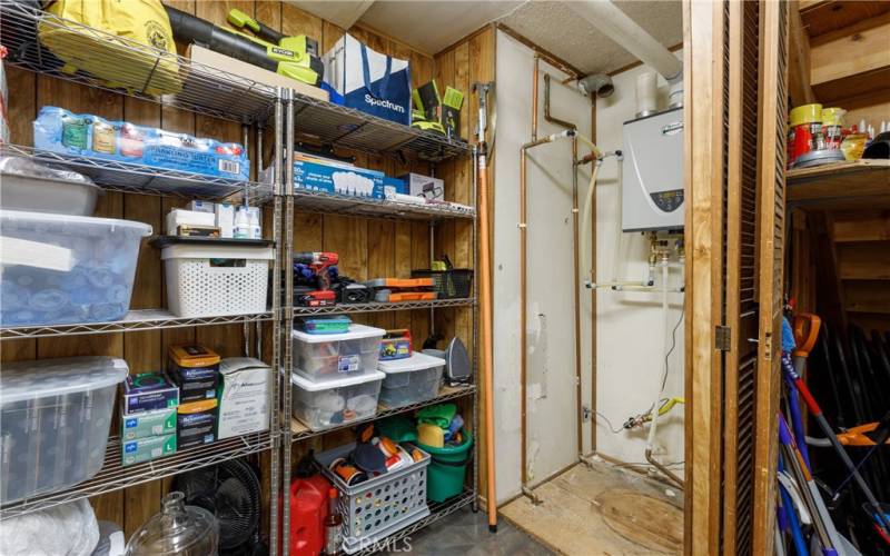 Storage Area in Utility Room