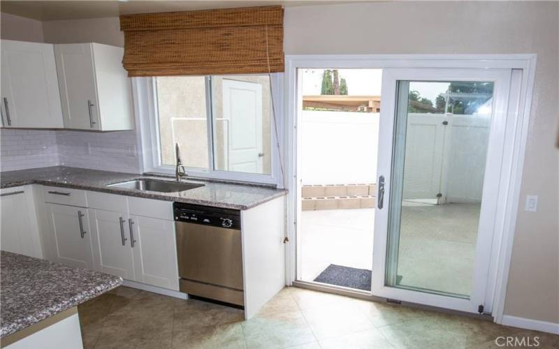 Kitchen leads to patio and carport