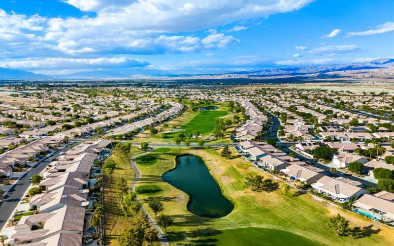 Golf and lake view