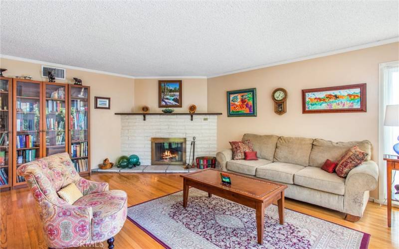 Dining area in living room