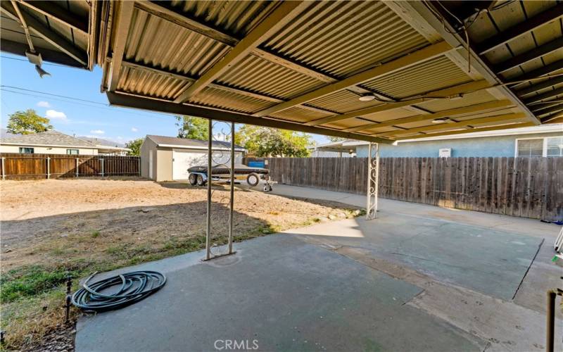 Covered patio