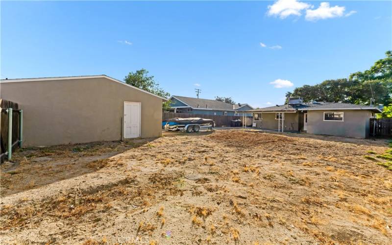 Backyard is a blank canvas ready to become your own personal oasis