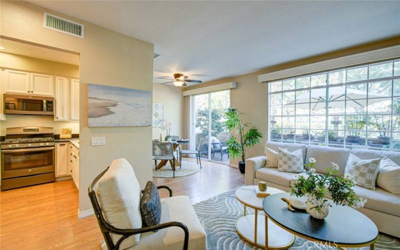 Plenty of natural light fills this comfortable floor plan.