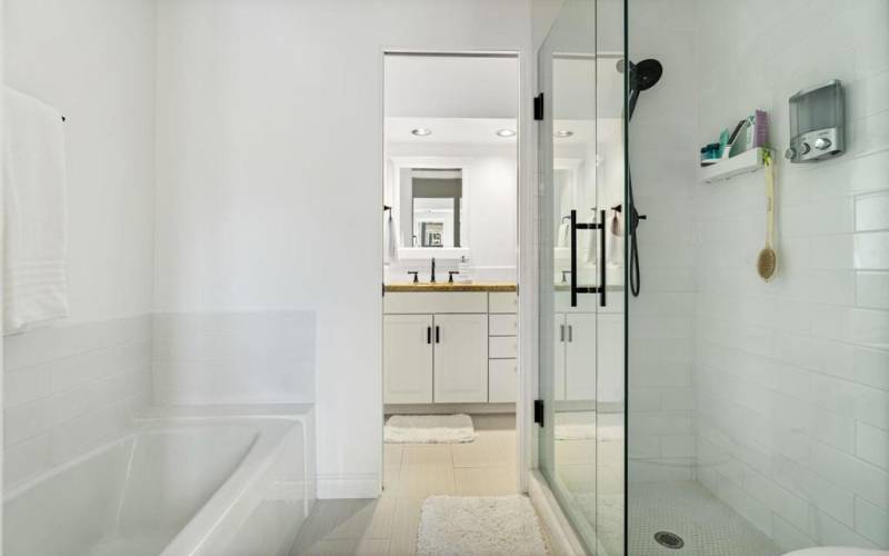 Primary Bathroom Shower & Tub