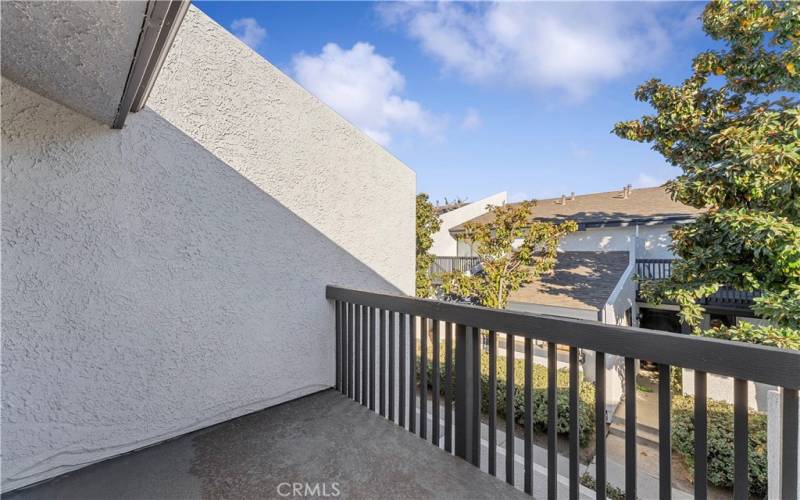 Beautiful balcony view from Master bedroom