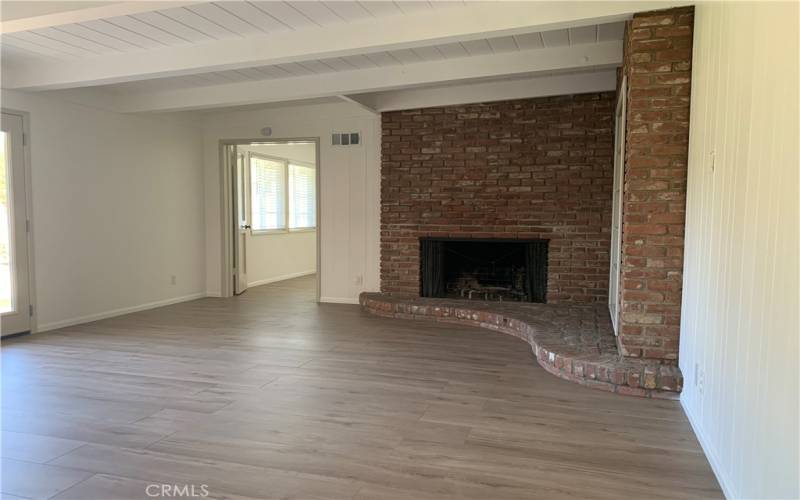 Living room, fireplace