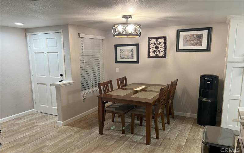 Comfortable separate dining area