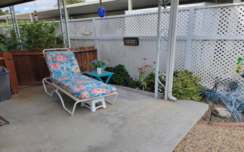 PATIO AREA  OFF OF PRIMARY BEDROOM