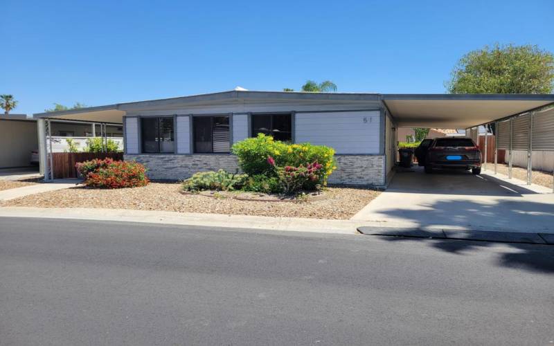 STREET VIEW WITH CARPORT