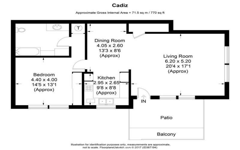 This is floor plan but shown REVERSED.