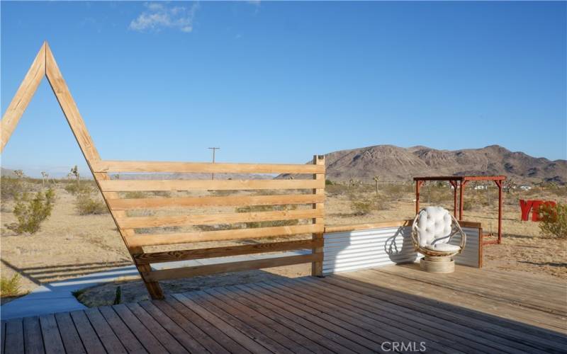 View of Goat Mountain from the back porch