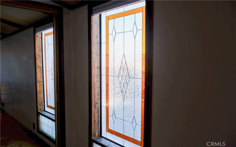 Custom stained glass - inside