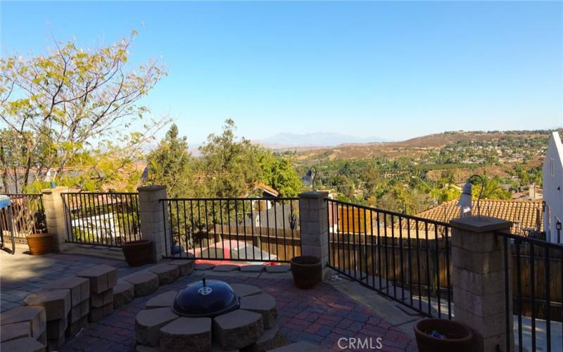 Relaxing view and  firepit