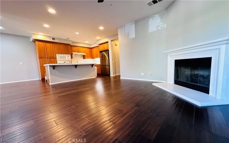 Kitchen room open to living room