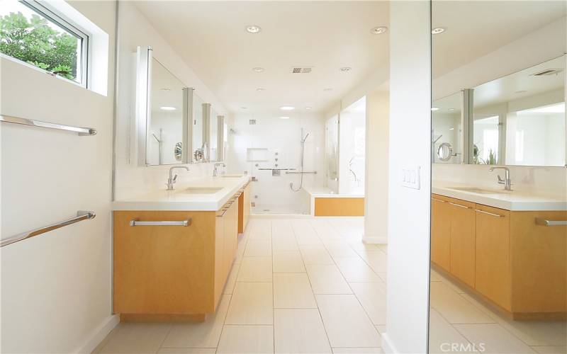 Primary Bathroom with Custom Cabinetry