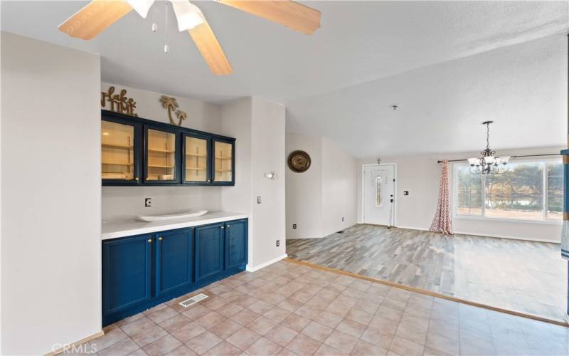 Dining area off of kitchen