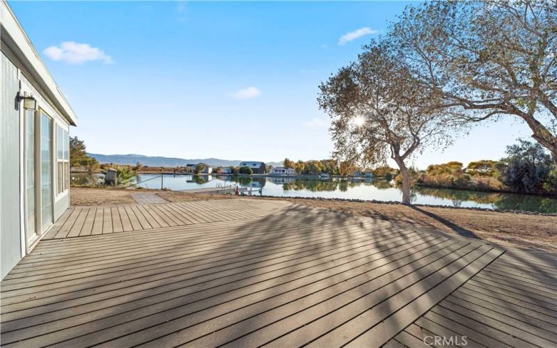 Lakeside deck