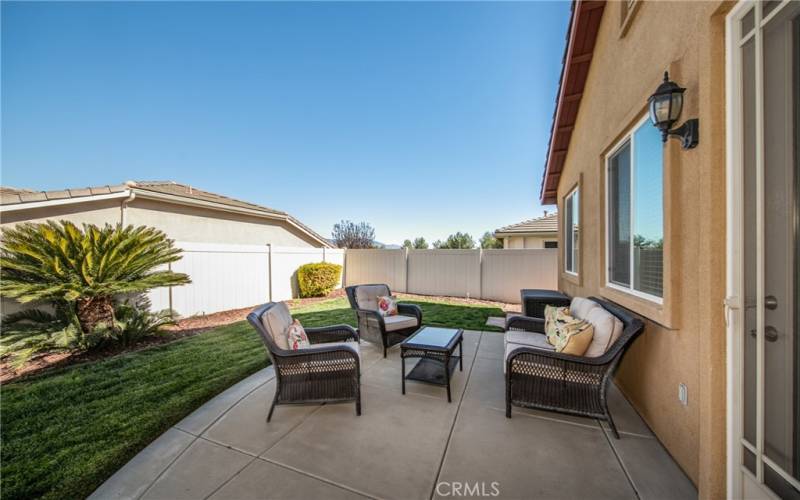 Backyard and patio