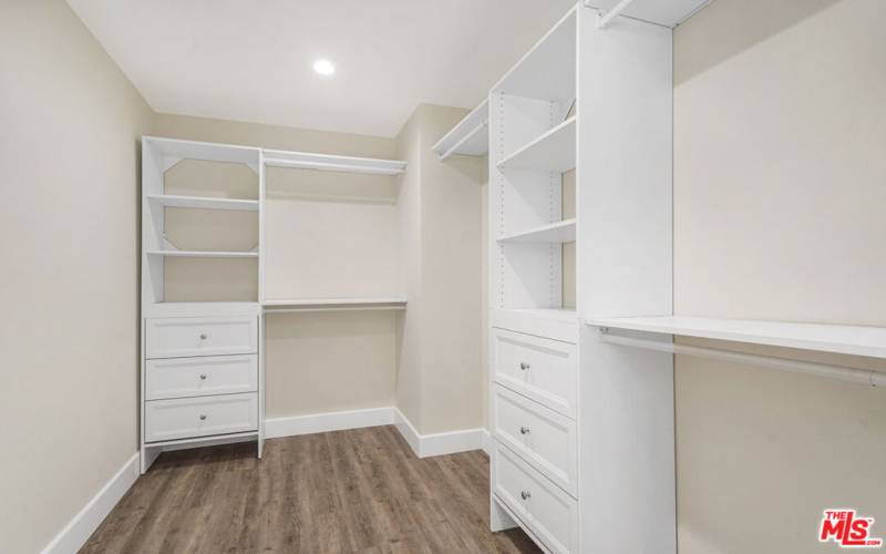 Large walk-in closets