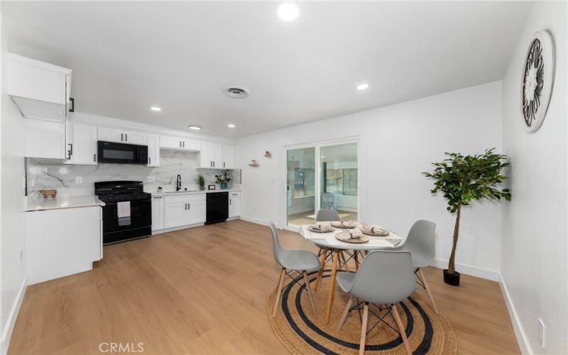 Dining Room and Kitchen View