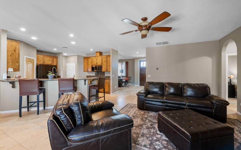 Family Room Open To Kitchen