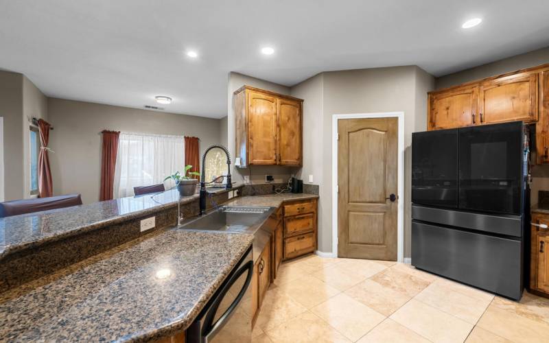 Pantry + Granite Counters