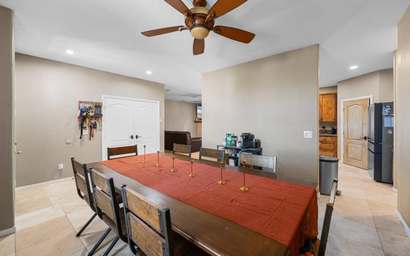 Ceiling Fan/Light In Dining Room