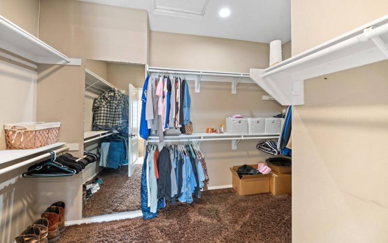 Expansive Walk-In Closet