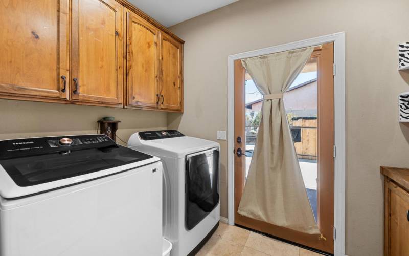 Interior Laundry W/Access To Backyard