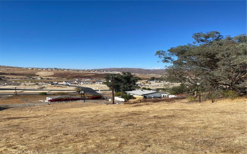 Prime lot with gentle slope.