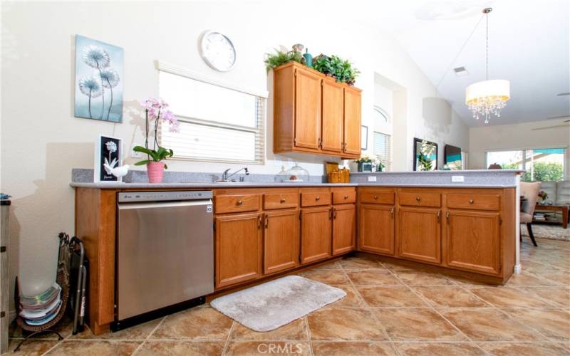 Kitchen Is Open To Living Room