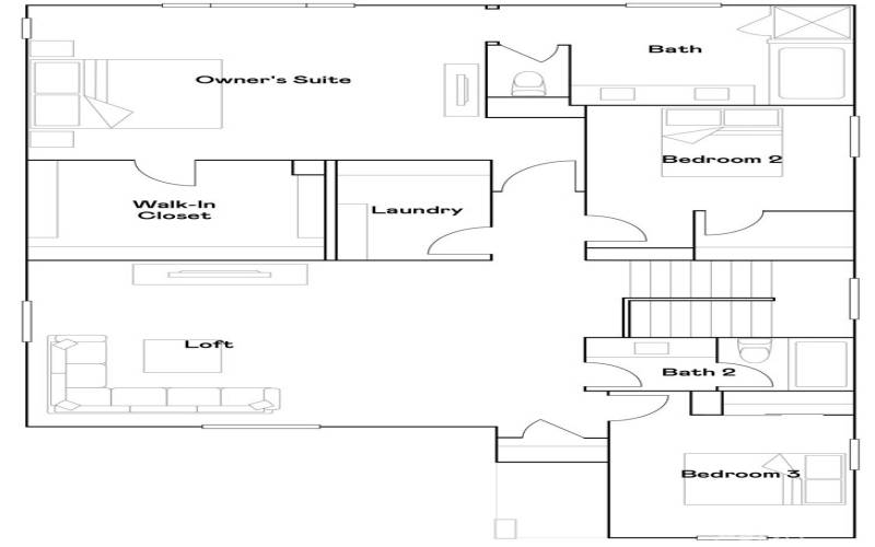 Residence 3 - Level 2 Floorplan