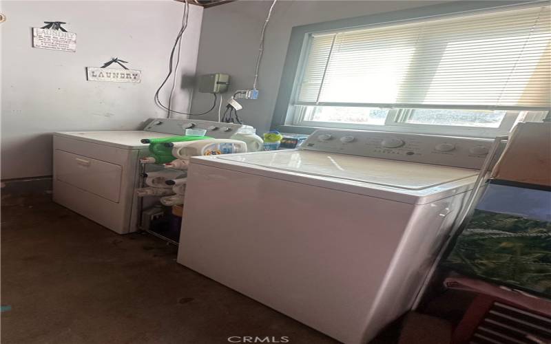 Washer and dryer included - located in garage